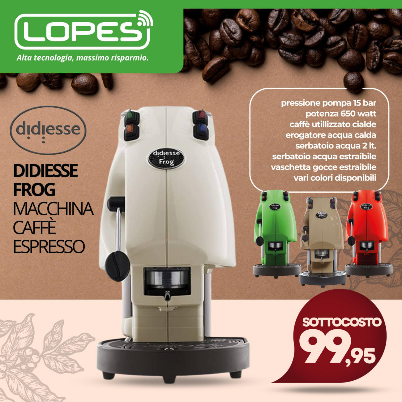 caffe espresso diesse frog