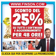 sconto finson del 25%